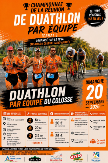 DUATHLON PAR EQUIPE du COLOSSE "Championnat de la Réunion"