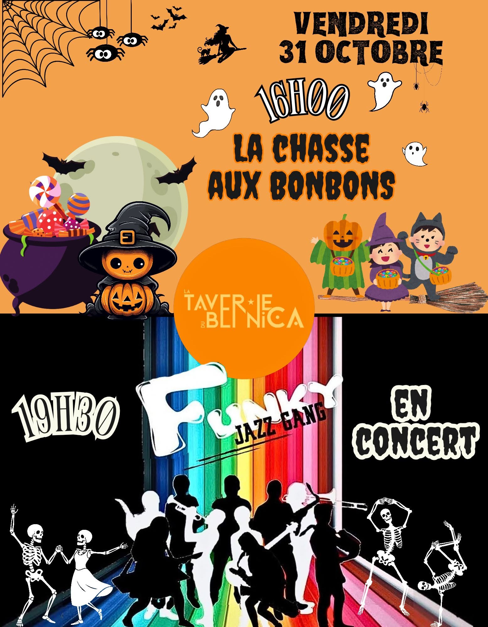 🎷 FUNKY JAZZ GANG EN CONCERT 🎺👻 HALLOWEEN 🎃