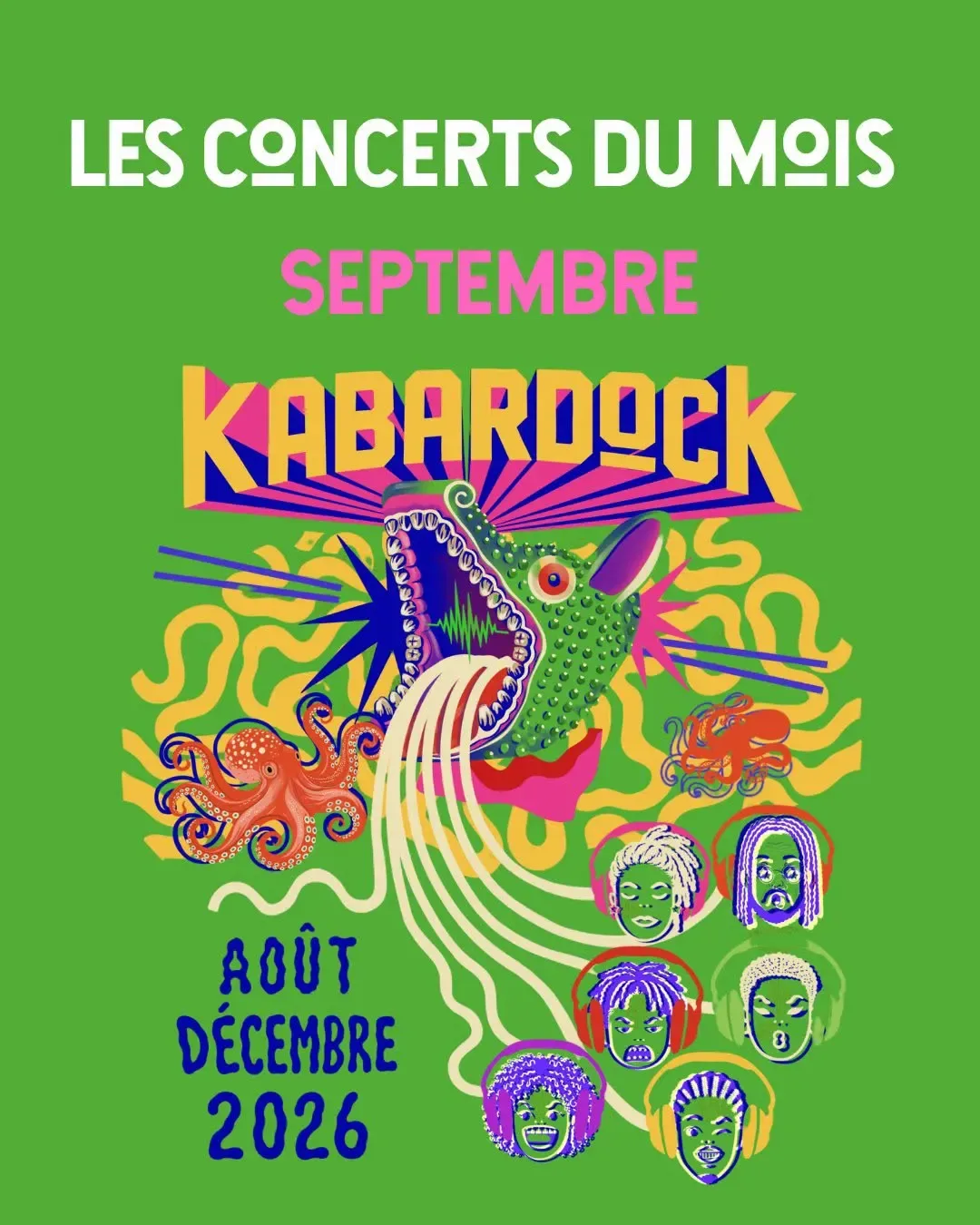 Les concerts du mois de septembre