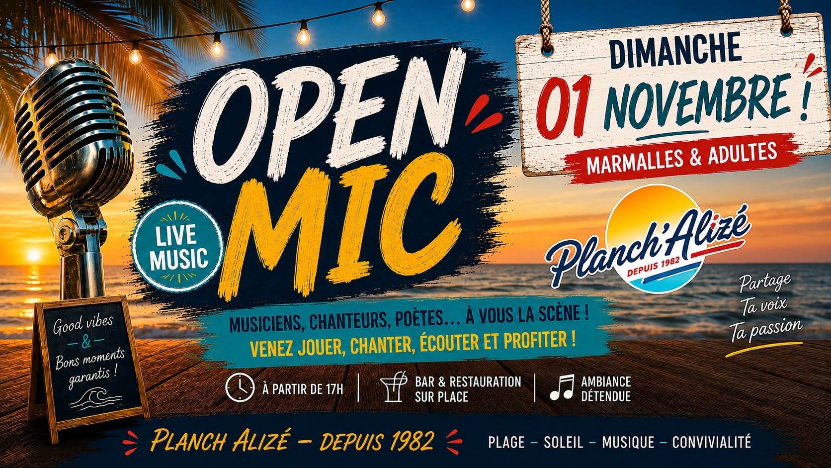 OPEN MIC - Planch'alizé