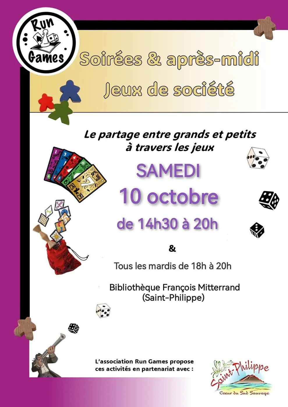 Soirée jeux de société avec Run Games