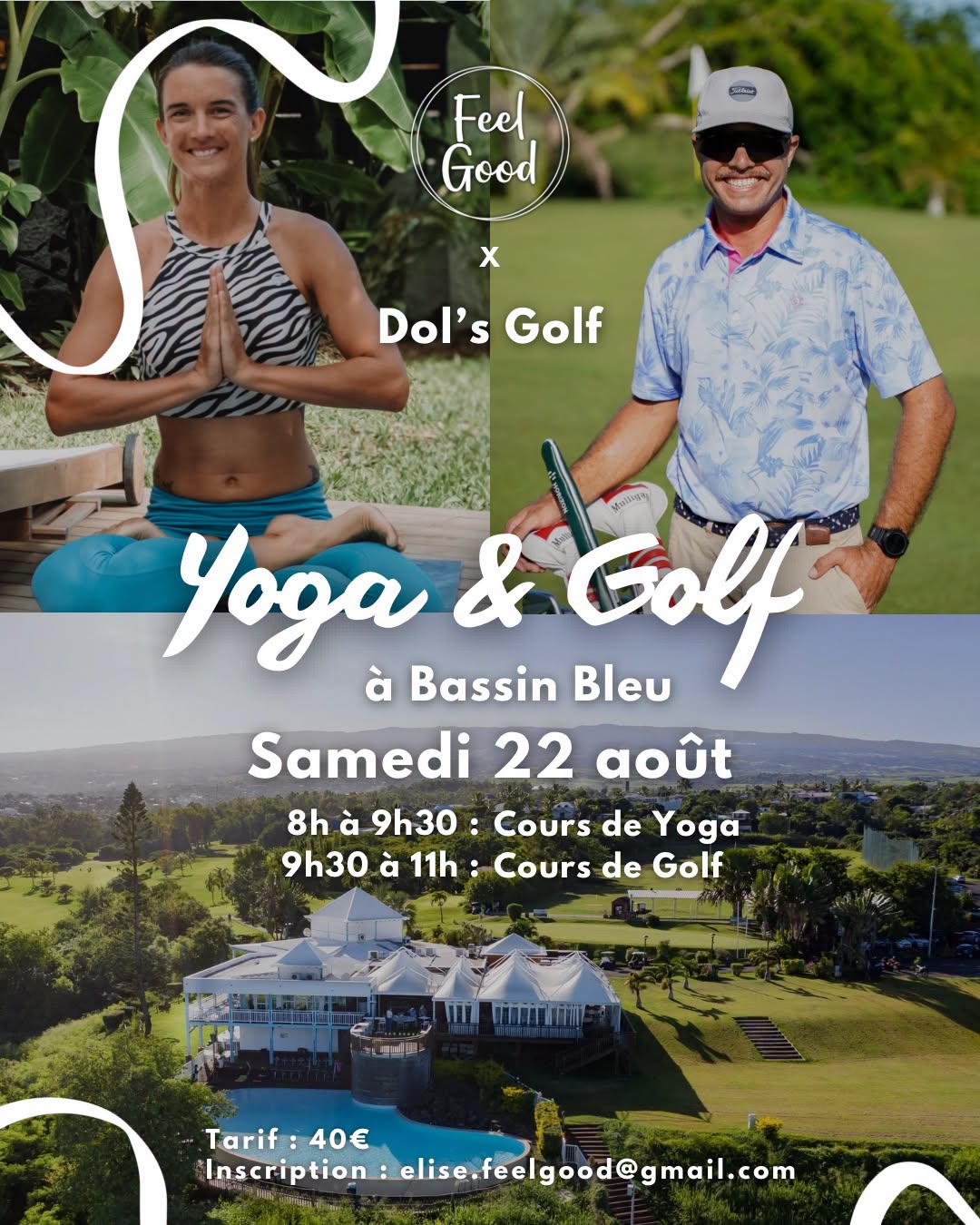 Yoga & Golf au Bassin Bleu